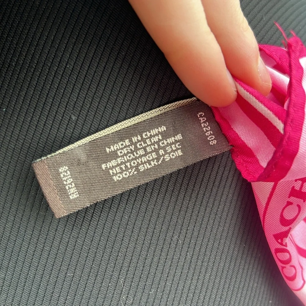 Coach Pink Wristlet & Silk Scarf Bundle - Picture 8 of 10